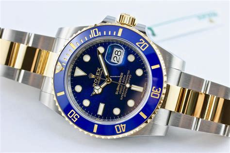 rolex submariner stahl gold blau